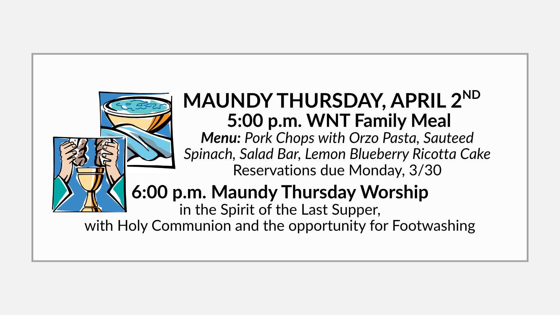 Maundy Thursday 2026
